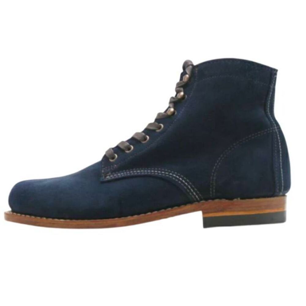 VINTAGE SHOE CO Jagger II Navy Blue Lace-Up Boot Size 11